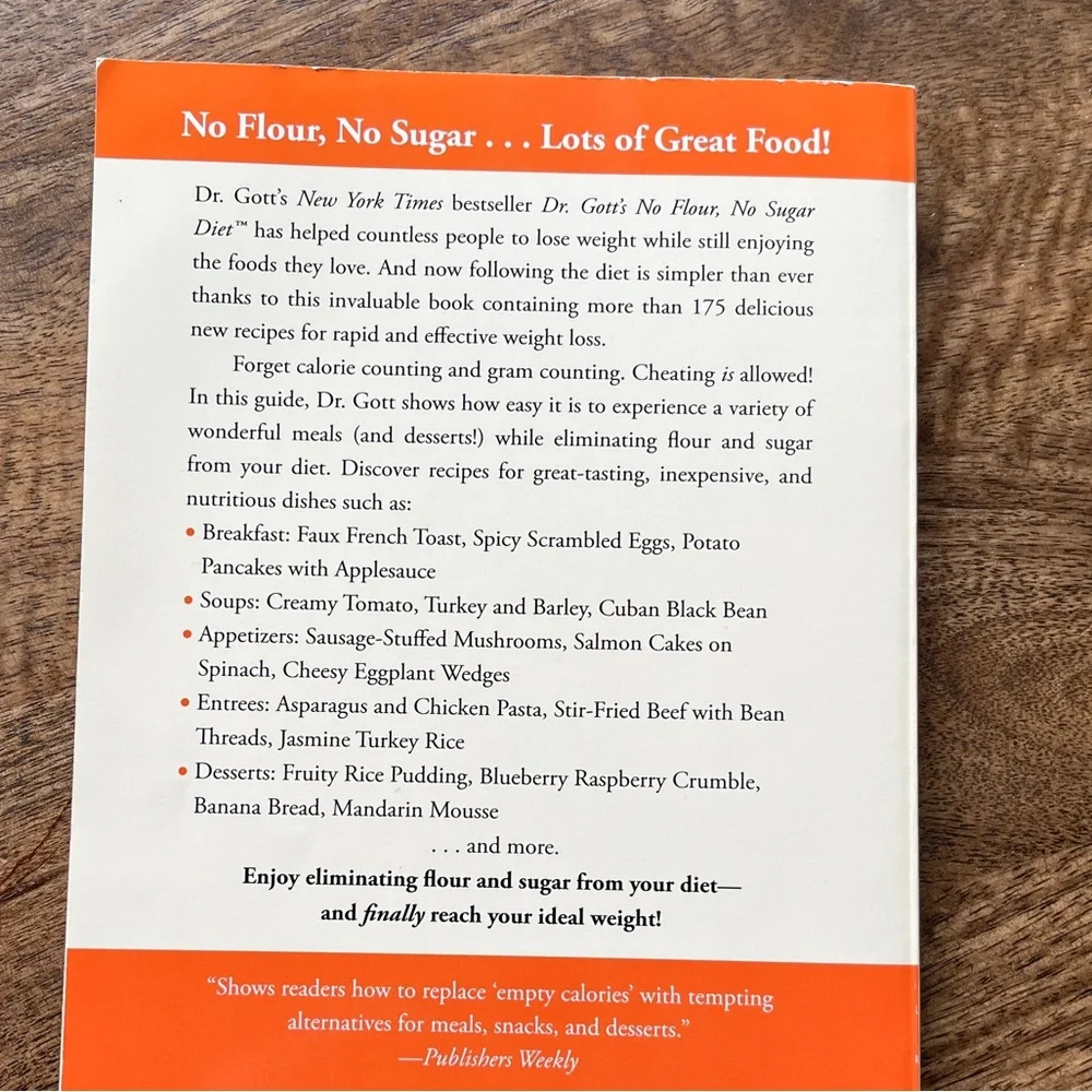 Dr Gott’s Book Bundle No Flour No Sugar Diet Book & No Flour No Sugar Cookbook